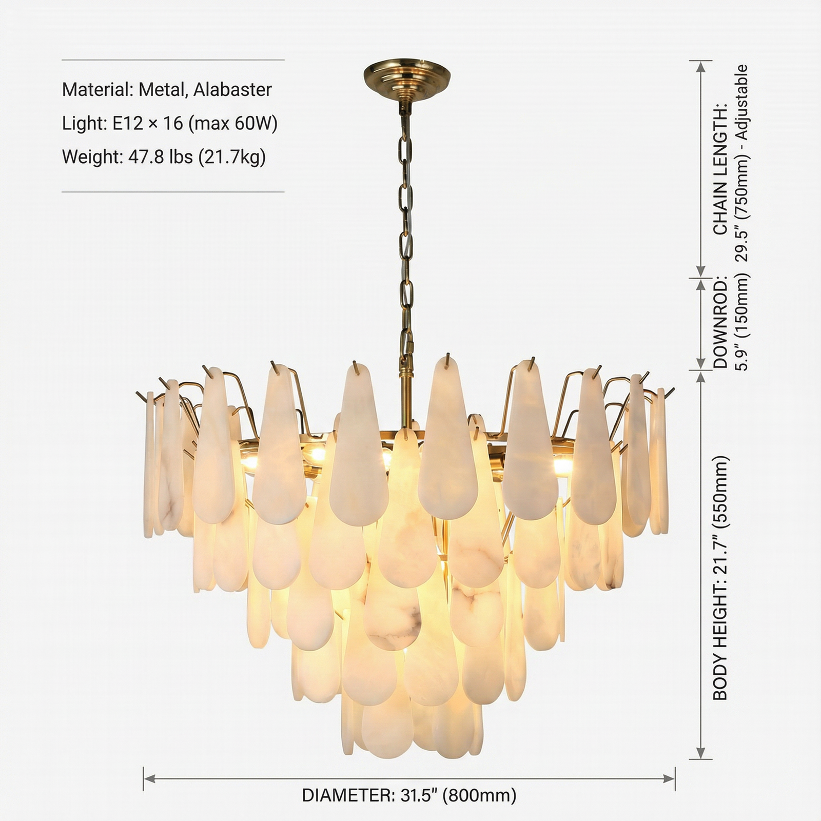 alabaster chandelier, natural spanish alabaster pendant light with antique brass finish, luxury round hanging light fixture for dining room, living room, foyer, bedroom, 32 inch, gold alabaster chandelier, natural spanish alabaster pendant light with antique brass finish, luxury round hanging light fixture for dining room, living room, foyer, bedroom, 32 inch, gold